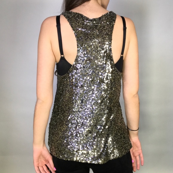 Haute Hippie Green Sequin Tank - Picture 5 of 9